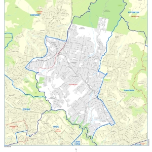 Kuringai Shire Boundary Map