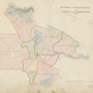 c1830 Local Council / Wallumatta Map